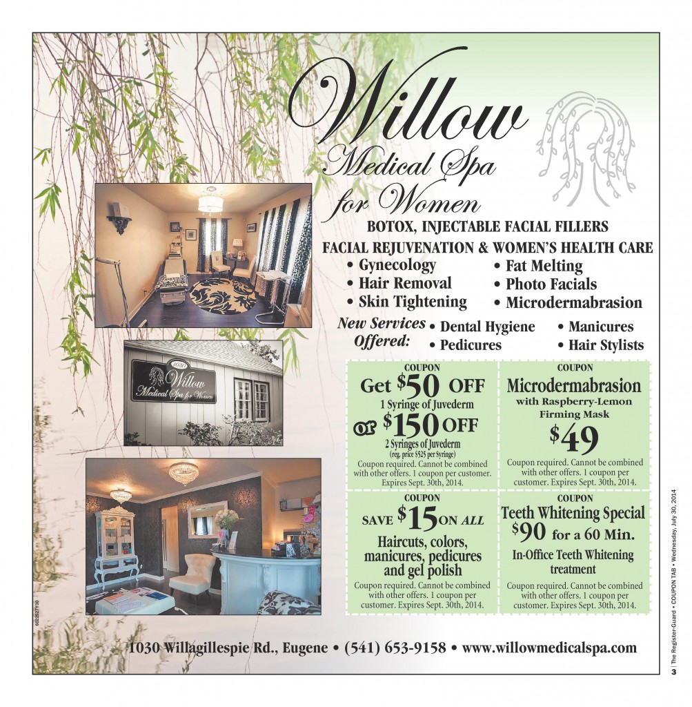 Willow Health and Aesthetics Coupon Specials